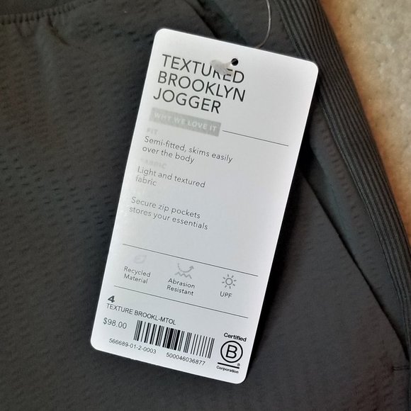 NWT Athleta Brooklyn Textured jogger in Mountain Olive size 4 - Picture 10 of 10